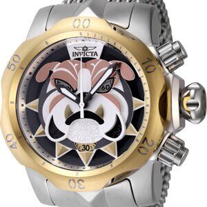 Invicta Men's 53.7mm BULL DOG Venom Quartz Swiss Ronda Z60 Mesh Bracelet Watch